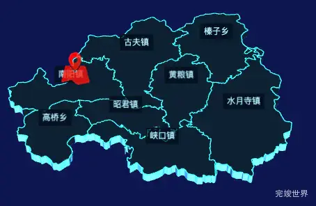 echarts宜昌市兴山县geoJson地图3d地图自定义图标